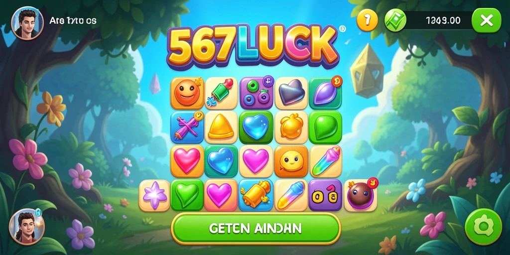 Tampilan gameplay Match-3 yang seru dan colorful.