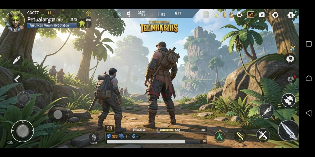 Tampilan gameplay menakjubkan dari COO77 saat menjelajahi dunia terbuka.