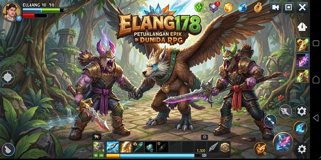 Tampilan gameplay seru dan petualangan menantang di ELANG178.
