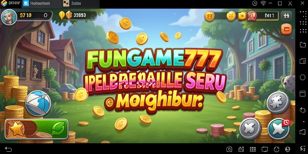Tampilan gameplay seru FUNGAME777 dengan karakter yang aktif.