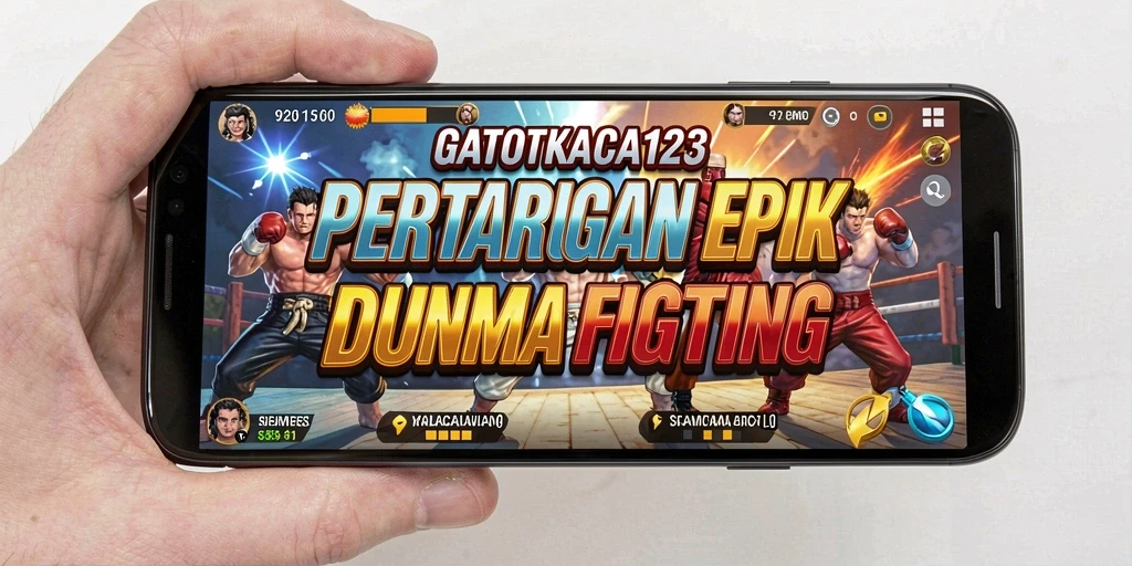 Tampilan seru dari pertarungan karakter di GATOTKACA123.