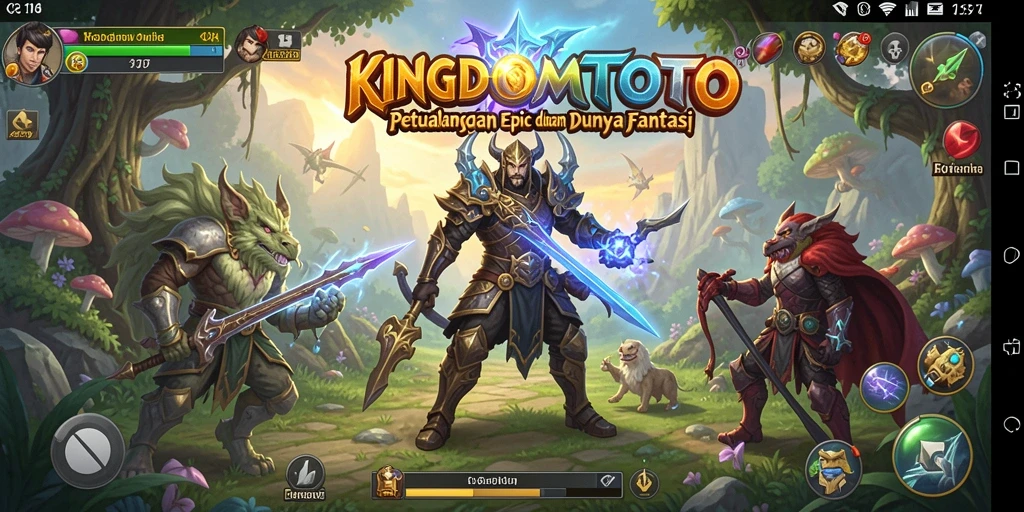 Tampilan epic dari gameplay KINGDOMTOTO yang penuh petualangan RPG.