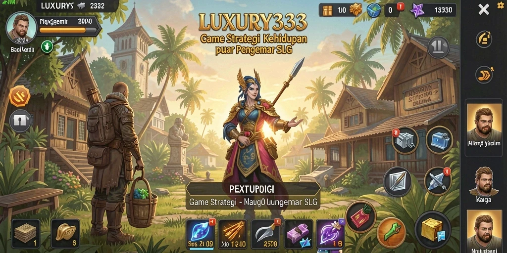 Tangkapan layar utama LUXURY333 menampilkan aksi strategi yang mendebarkan.