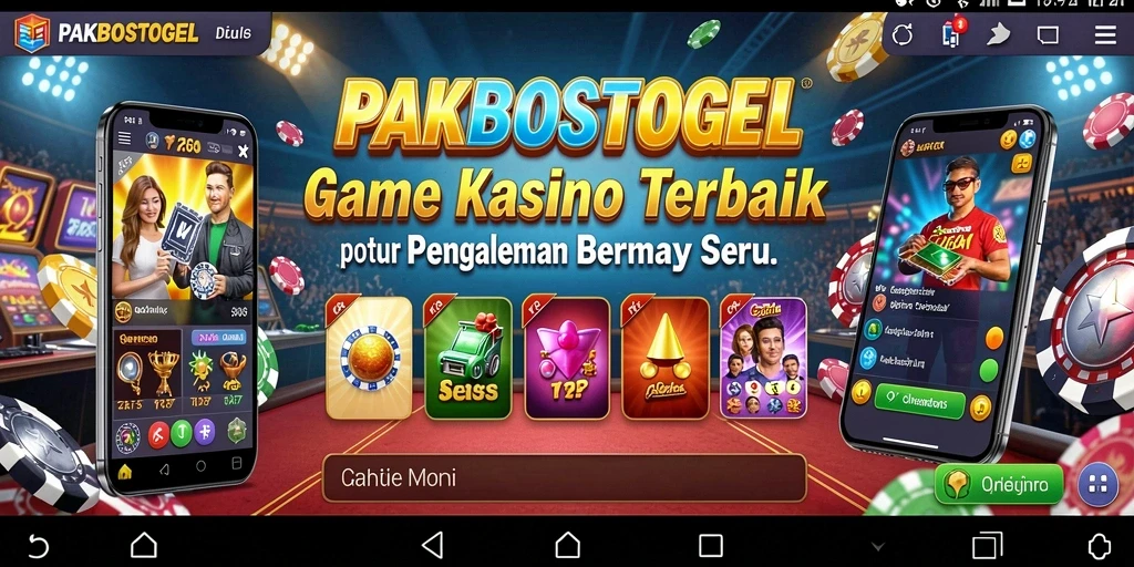 Screenshot gameplay PAKBOSTOGEL yang menampilkan tampilan permainan Kasino.