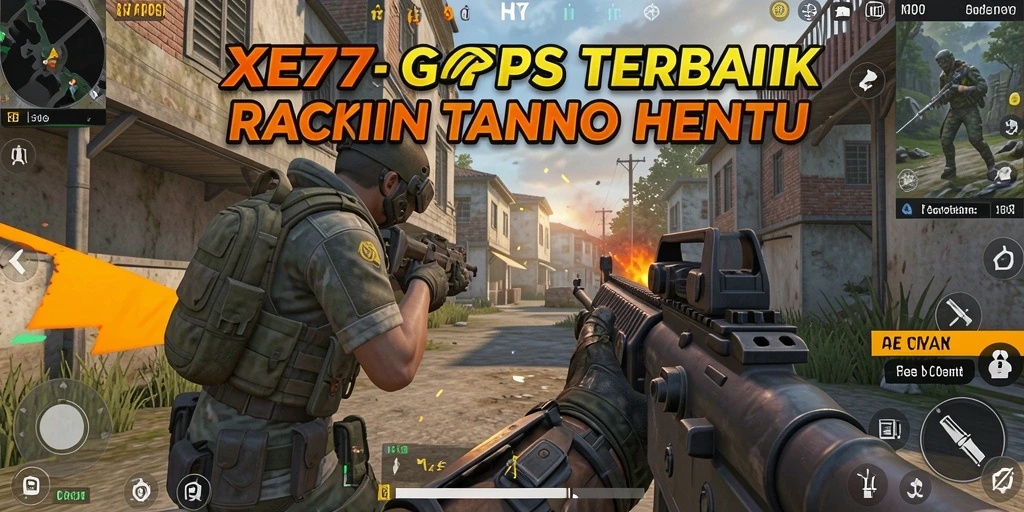 Tampilan menarik dari gameplay XE77 yang penuh aksi FPS.